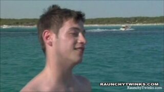 Outdoor Twinks Barebacking and Hardcore Fucking on a Sailboat